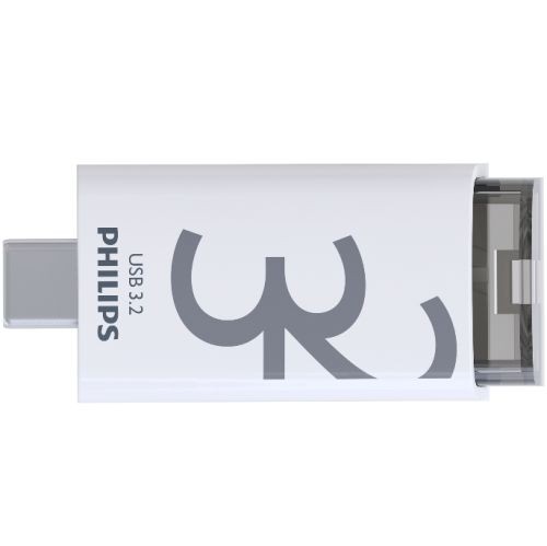 PHILIPS USB-C 3.2 Gen 1 Flash Drive Click Shadow Grey 32GB image 1