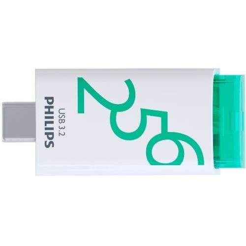 PHILIPS USB-C 3.2 Gen 1 Flash Drive Click Spring Green 256GB image 1