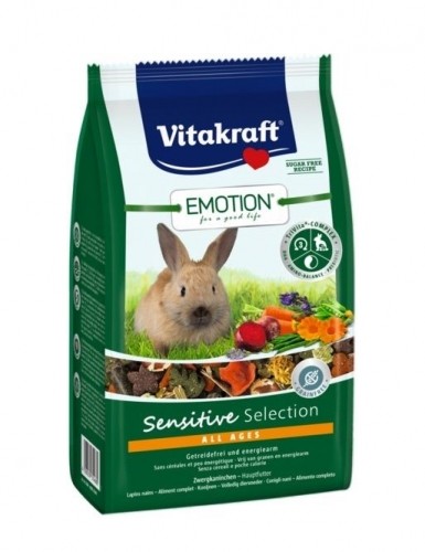 VITAKRAFT EMOTION Sensitive dry rabbit food - 600 g image 1