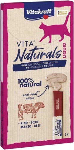 VITAKRAFT VITA NATURALS Liquid beef - cat treat - 5x15 g image 1