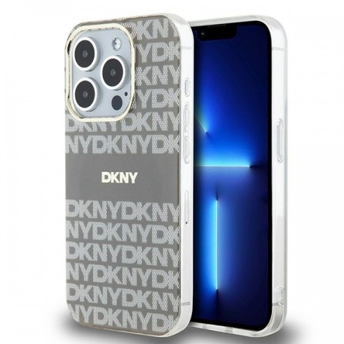 DKNY DKHMP15XHRHSEE iPhone 15 Pro Max 6.7" beżowy|beige hardcase IML Mono & Stripe MagSafe image 1