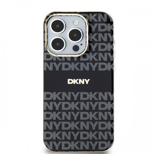 DKNY DKHMP15SHRHSEK iPhone 15 | 14 | 13 6.1" czarny|black hardcase IML Mono & Stripe MagSafe image 1