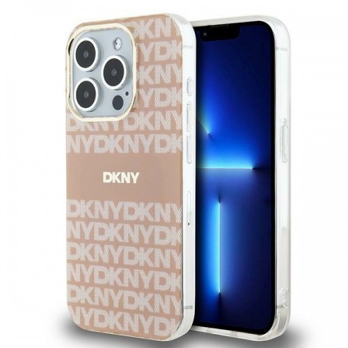 DKNY DKHMP14XHRHSEP iPhone 14 Pro Max 6.7" różowy|pink hardcase IML Mono & Stripe MagSafe image 1