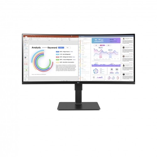 LG 34BQ77QC-B 34" Business Monitor - Curved IPS Panel, USB-C 90W Full-HD-Webcam, Ethernet (RJ45), Integrierter KVM-Switch image 1