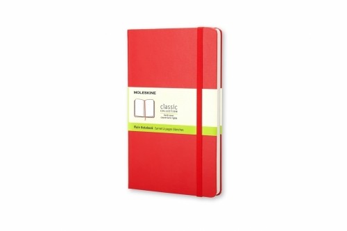 Записная книжка Moleskine Classic 9х14см, белые листы, твердая обложка, красная image 1