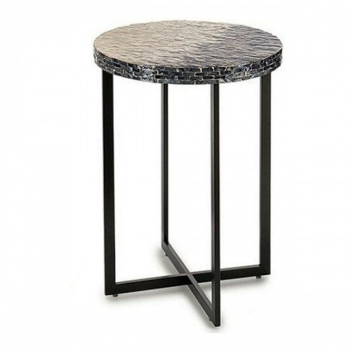 Side table Grey Metal Mother of pearl Particleboard (45 x 62 x 45	 cm) image 1