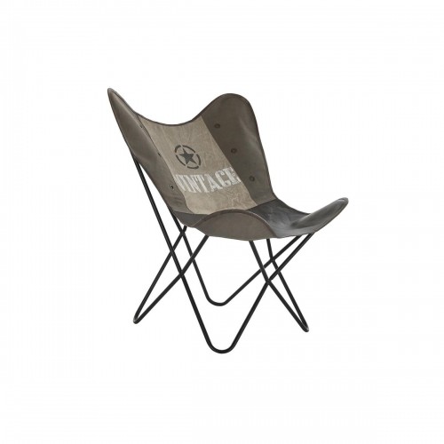 ēdamistabas krēsls DKD Home Decor Brūns Melns Pelēks 76 x 76 x 96 cm image 1