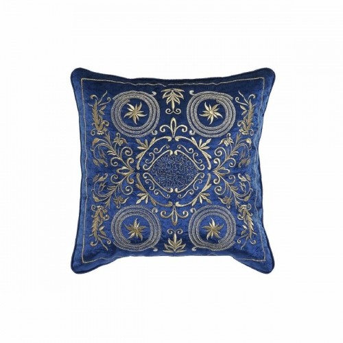 Cushion DKD Home Decor 8424001850341 Blue Golden 45 x 10 x 45 cm image 1
