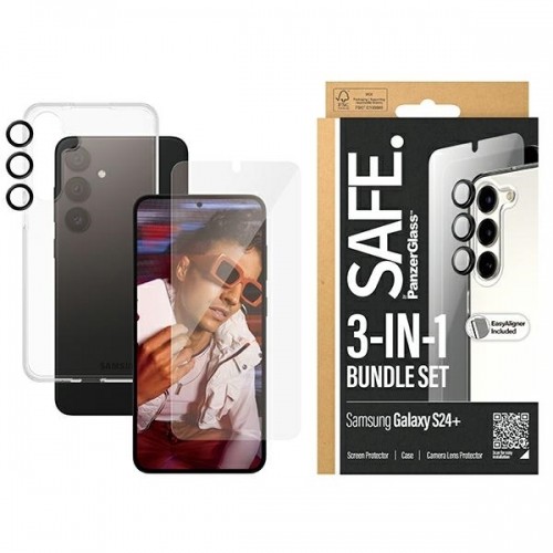 SAFE by PanzerGlass Sam S24+ S926 Bundle 3in1 Hardcase + Screen Protector + Camera Lens BSAFE95673 image 1