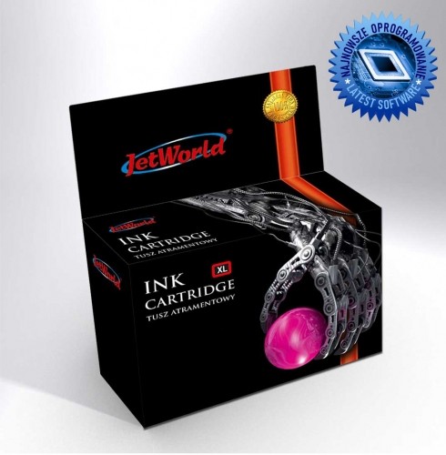 Ink Cartridge JetWorld Magenta HP 912XL remanufactured 3YL82AE (indicates the ink level) (product works with HP+ "e" version devices) (anti upgrade) image 1