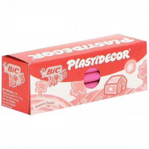 Coloured crayons Plastidecor 8169741 Pink Plastic 25 Pieces (25 Pieces) (25 Units) image 1