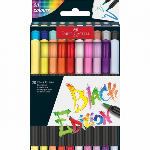 Set of Felt Tip Pens Faber-Castell 116452 Multicolour (20 Pieces) image 1