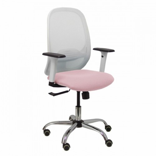 Office Chair Cilanco P&C 354CRRP White Pink image 1