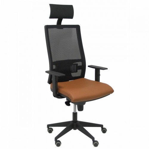 Office Chair with Headrest Horna P&C Brown image 1
