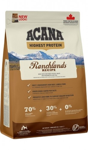 ACANA Highest Protein Ranchlands Dog - dry dog food - 2 kg image 1