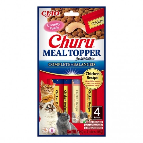 INABA Churu Meal Topper Chicken - cat treats - 4 x 14g image 1