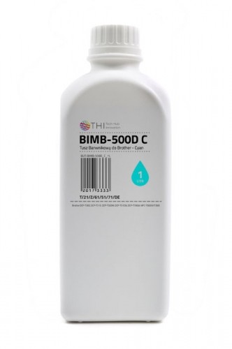 THI Bottle Cyan Brother 1L Dye ink INK-MATE BIMB500D image 1