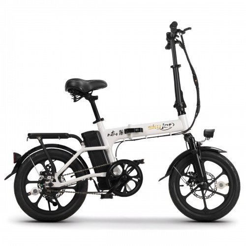 Elektriskais velosipēds SKYJET 16 Nitro balts image 1