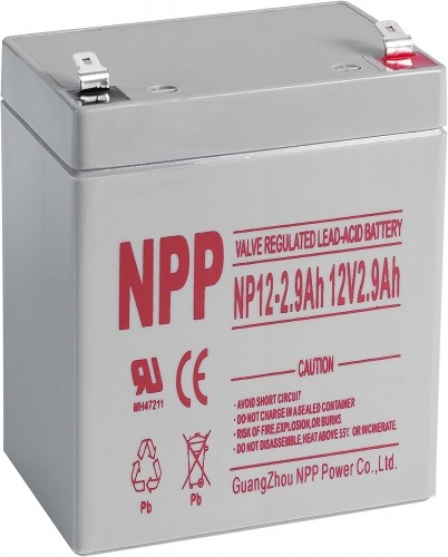 Noname Akumulators 12V 2.9Ah T1(F1) Pb AGM NPP image 1