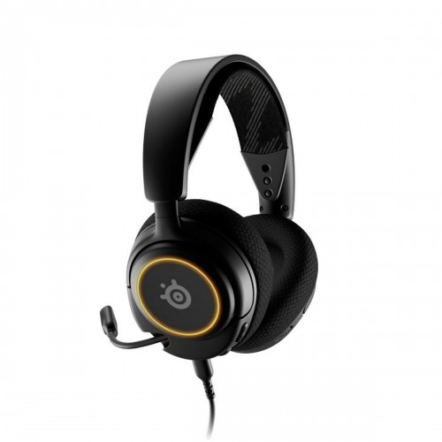 Headphones with Microphone SteelSeries Arctis Nova 3 Black image 1
