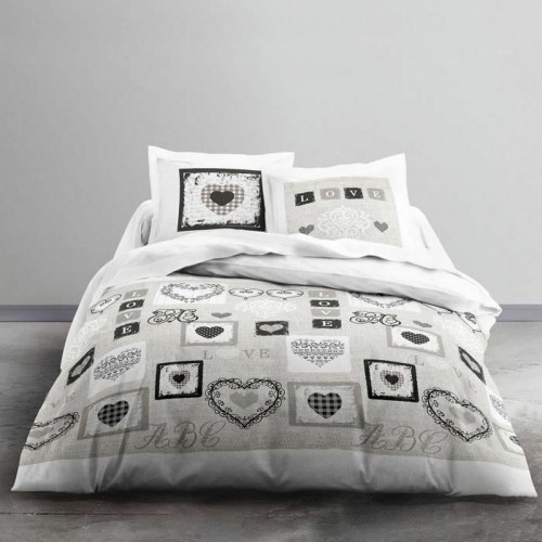 Bedding set TODAY Hearts White Double bed 240 x 260 cm image 1