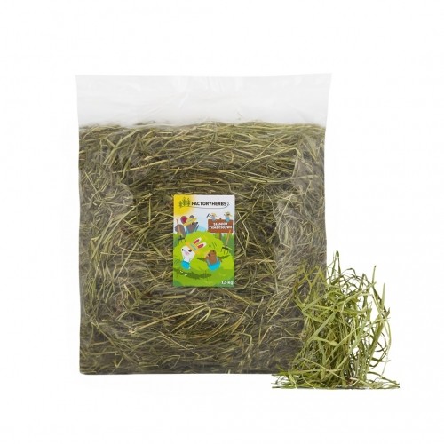 FACTORYHERBS Samurhay Timothy hay for rodents and rabbits - 1.5 kg image 1
