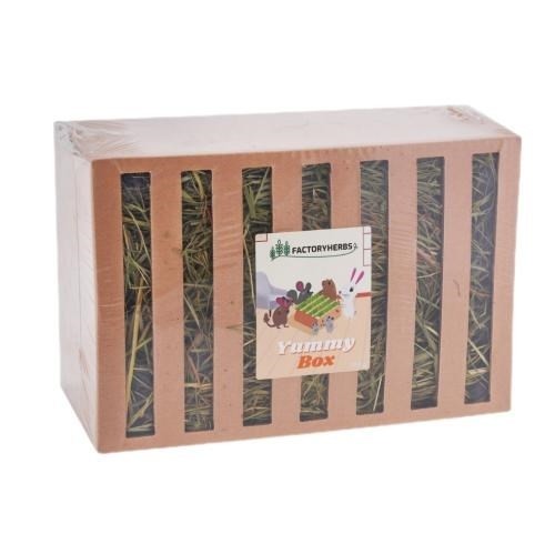 FACTORYHERBS Yummy Box - feeder with hay - 350g image 1