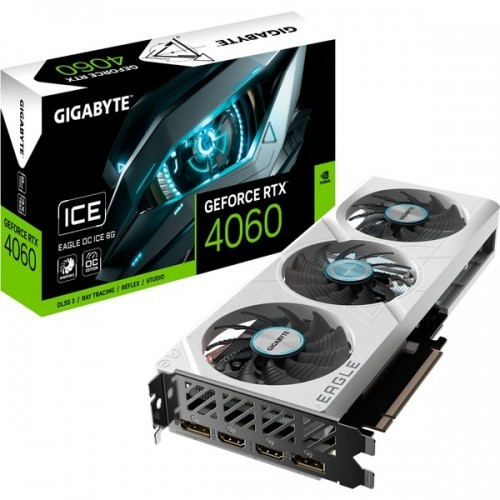 Gigabyte GeForce RTX 4060 EAGLE ICE, Grafikkarte image 1