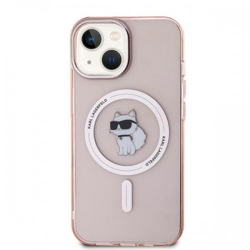 Karl Lagerfeld KLHMP14SHFCCNOP iPhone 14 | 15 | 13 6.1" różowy|pink hardcase IML Choupette MagSafe image 1