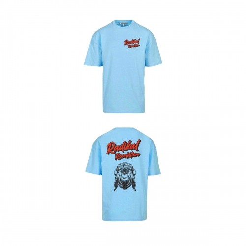 Vīriešu Krekls ar Īsām Piedurknēm RADIKAL Bear Debesu zils XL image 1