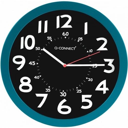 Настенное часы Q-Connect KF11214 Ø 30 cm Синий Алюминий Пластик современный image 1