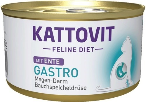 KATTOVIT Feline Diet Gastro Duck - wet cat food - 185g image 1