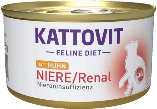 KATTOVIT Feline Diet Niere/Renal Chicken - wet cat food - 185g image 1