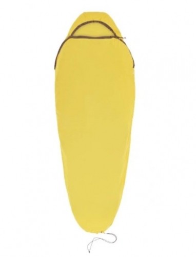 Sea To Summit Reactor Sleeping Bag Liner - Mummy W/ Drawcord- compact- yellow image 1