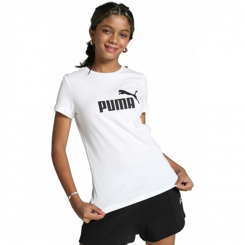 Child's Short Sleeve T-Shirt Puma 587029 White image 1