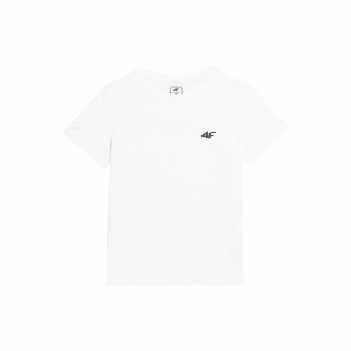 Child's Short Sleeve T-Shirt 4F JTSD001 White image 1