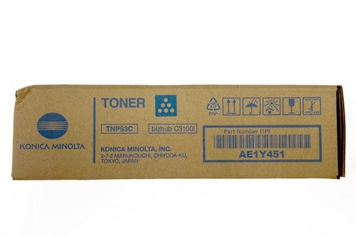 Original Toner Cyan Konica Minolta Bizhub C3100i (TNP93C, TNP-93C, AE1Y451) image 1