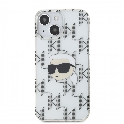 Karl Lagerfeld IML Electroplated Karl Head Case for iPhone 15 Transparent image 1