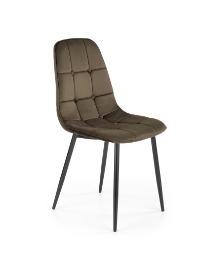 Halmar K417 chair, brown velvet image 1