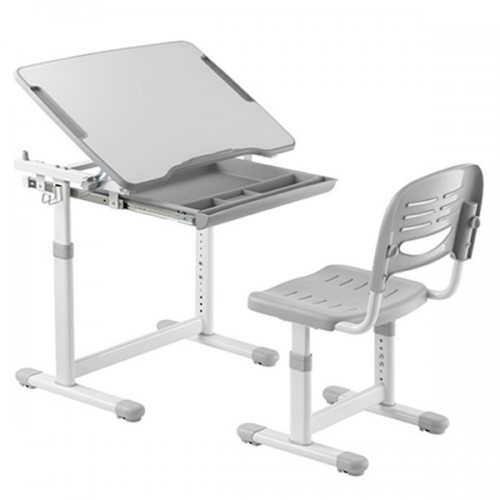 Hismart Screw-Locking Height Adjustable Kids Desk and Full-Backrest Chair Set image 1