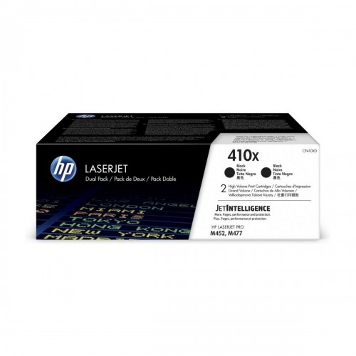 Оригинальный тонер HP 410X XL Чёрный (2 штук) image 1