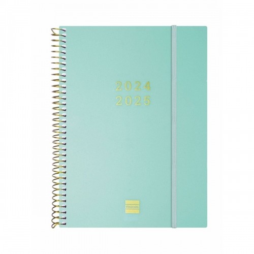 Diary Finocam Turquoise A5 15,5 x 21,2 cm 2024-2025 image 1