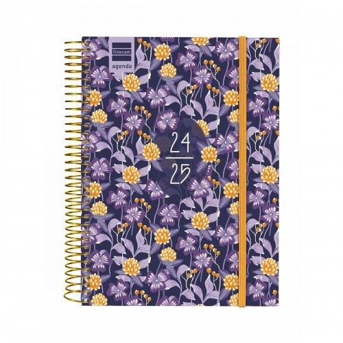 Diary Finocam Multicolour Quarto 15,5 x 21,2 cm 2024-2025 image 1