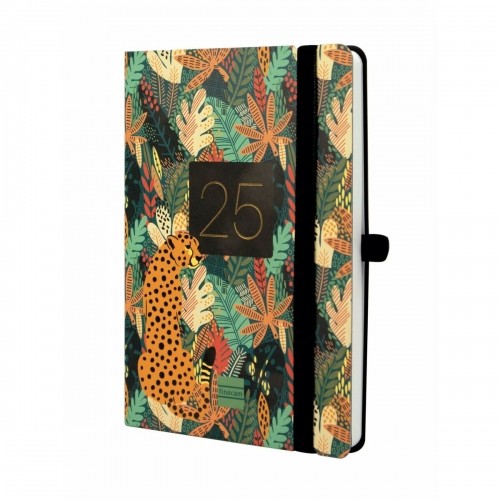 Diary Finocam Capri Multicolour 11,8 x 16,8 cm Jungle 2024-2025 image 1