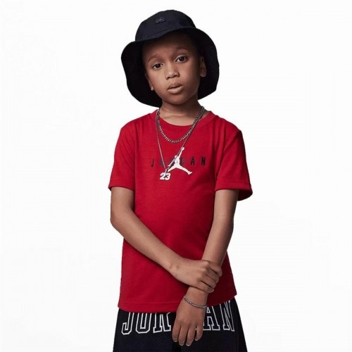 Krekls ar Īsām Piedurknēm Bērniem Jordan Jumpman Graphic Sarkans image 1