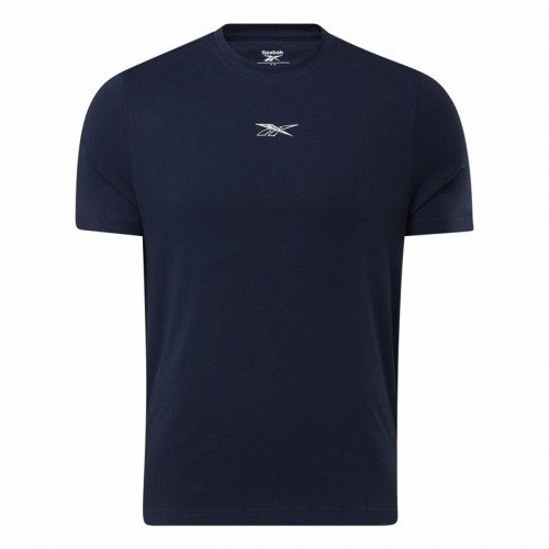 Vīriešu Krekls ar Īsām Piedurknēm Reebok GS Tailgate Team Tumši zils image 1