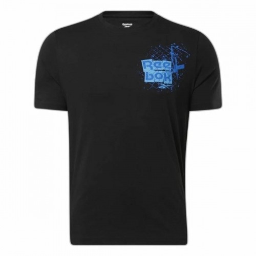 Vīriešu Krekls ar Īsām Piedurknēm Reebok Graphic Series Melns image 1