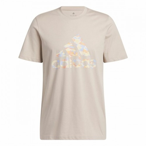 Vīriešu Krekls ar Īsām Piedurknēm Adidas Bēšs Kamuflāža image 1