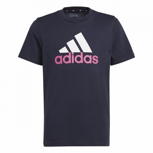 Child's Short Sleeve T-Shirt Adidas Essentials Dark blue image 1