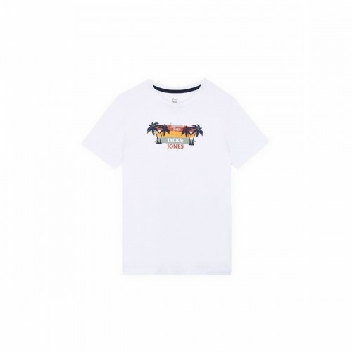 Child's Short Sleeve T-Shirt Jack & Jones Jjsummer Smu Vibe Tee White image 1